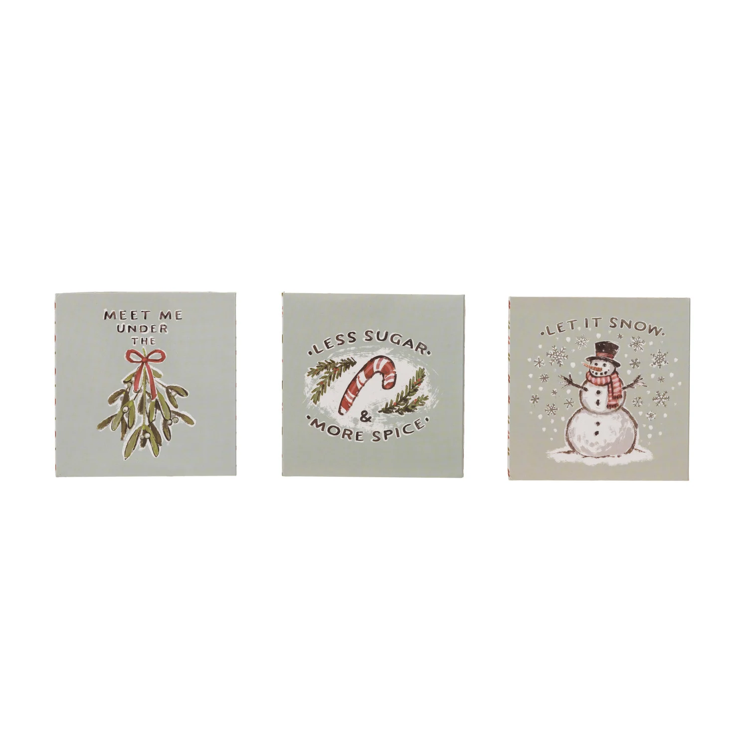 Safety Matches in Matchbox w/ Embossed Holiday Image &amp; Saying, 3 Styles