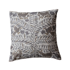 Otomi Pattern & Chambray Back Pillow