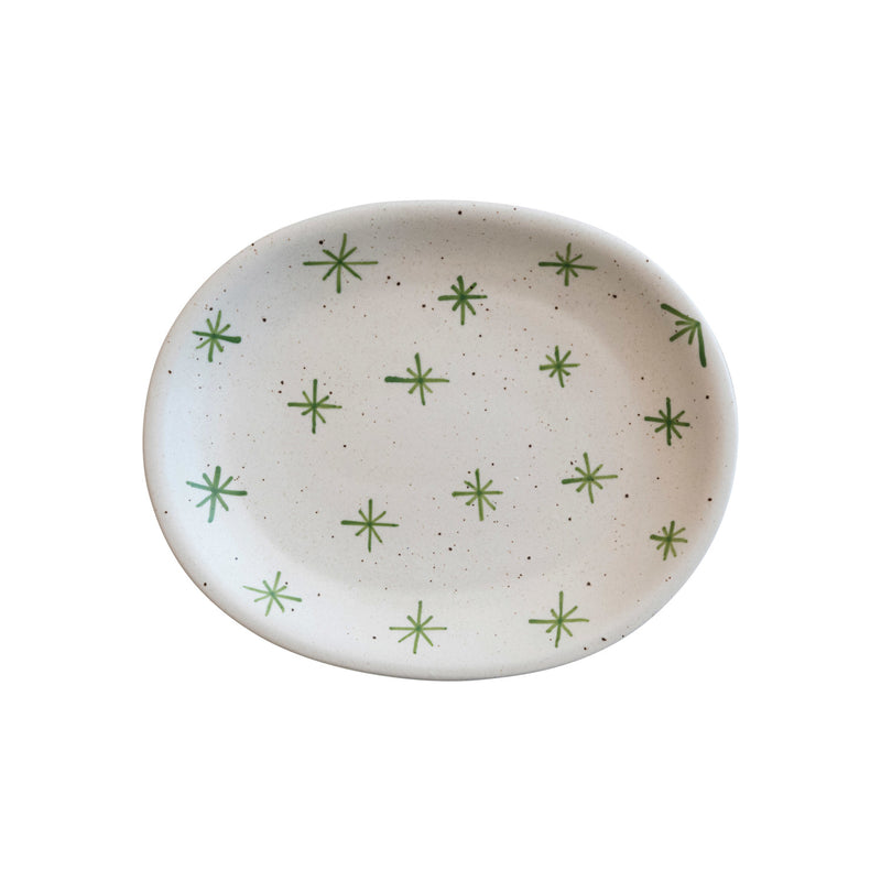 Hand-Painted Stoneware Platters