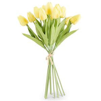 Light Yellow Real Touch Mini Tulip Bundle