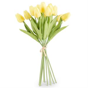 Light Yellow Real Touch Mini Tulip Bundle