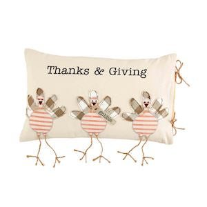 Appliquéd Thanksgiving Pillow