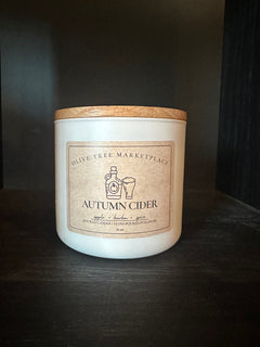 Olive Tree Marketplace Autumn Cider 16 oz soy candle