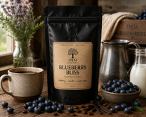 Olive Tree Marketplace Blueberry Bliss coffee lifestyle photo