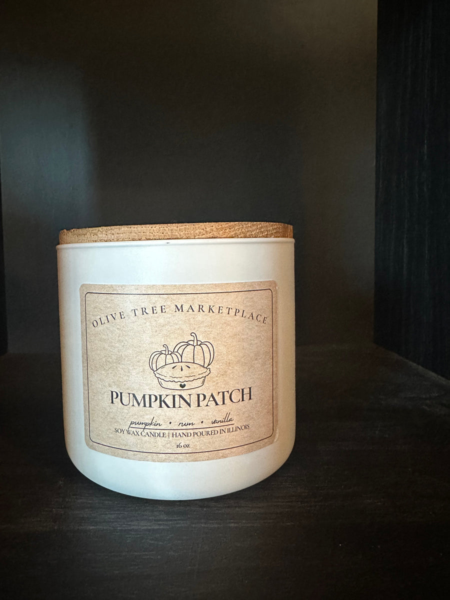 Olive Tree Marketplace Pumpkin Patch 16 oz soy candle