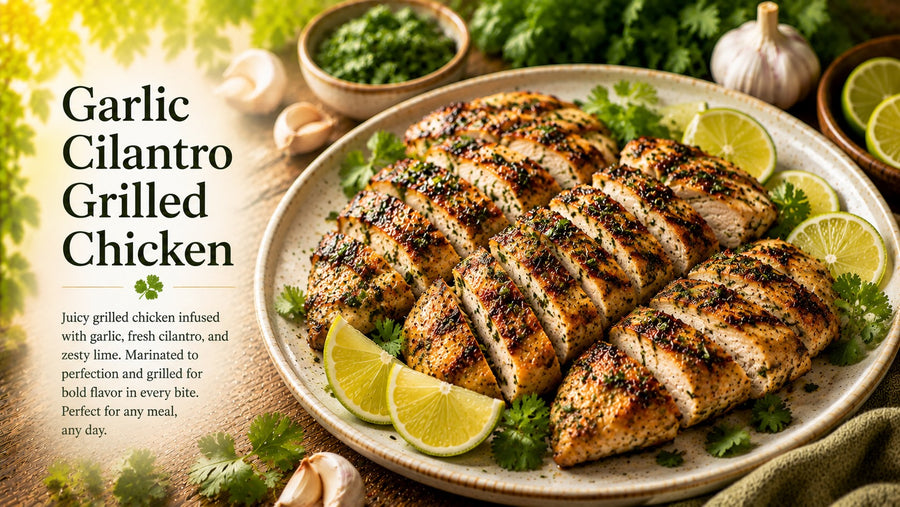 Garlic Cilantro Grilled Chicken