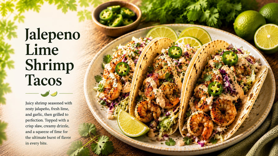 Jalapeño Lime Shrimp Tacos