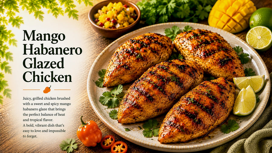 Mango Habanero Glazed Chicken