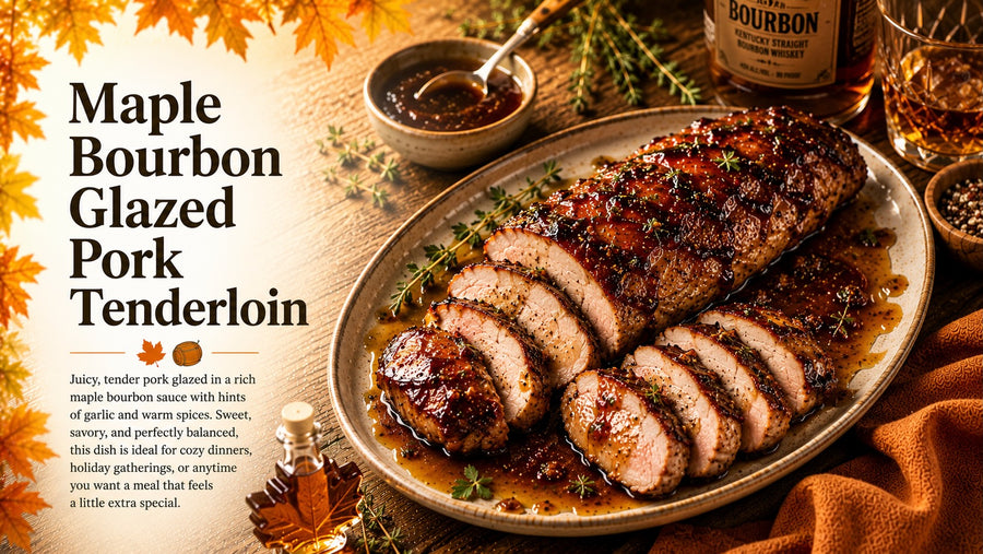 Maple Bourbon Glazed Pork Tenderloin