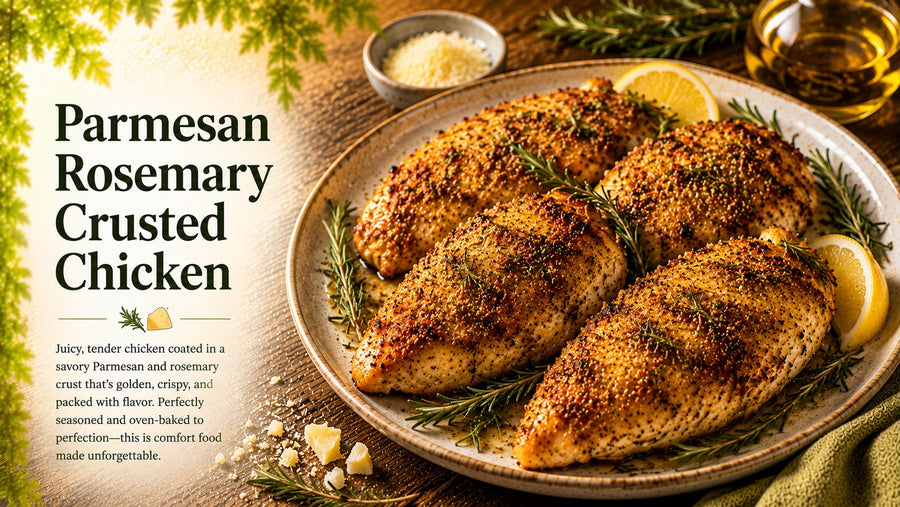 Parmesan Rosemary Crusted Chicken