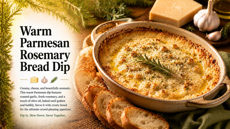 Warm Parmesan Rosemary Bread Dip