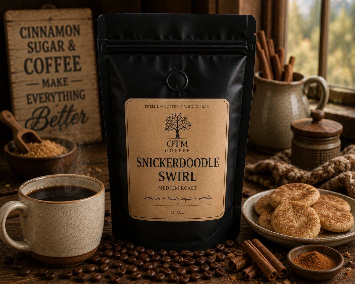 Olive Tree Marketplace Snickerdoodle Swirl coffee lifestyle photo