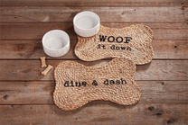 Dinner &amp; Drink Dog Bowl Set