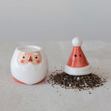 Load image into Gallery viewer, Stoneware Santa Salt &amp; Pepper Shakers