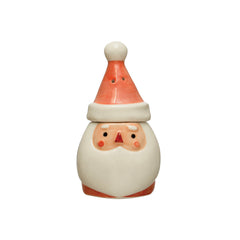 Stoneware Santa Salt & Pepper Shakers