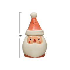 Stoneware Santa Salt & Pepper Shakers