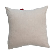 Load image into Gallery viewer, Hand-Woven Cotton Slub Pillow w/ Bow