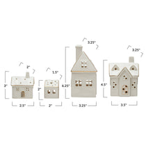 Load image into Gallery viewer, Stoneware Village w/ LED Lights &amp; Gold Electroplating