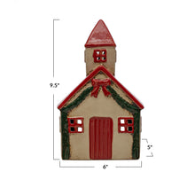 Load image into Gallery viewer, Hand-Painted Stoneware Church