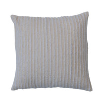 Cotton &amp; Acrylic Pillow w/ Stripes &amp; Gold Thread