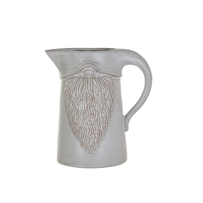 Stoneware Gnome Pitcher