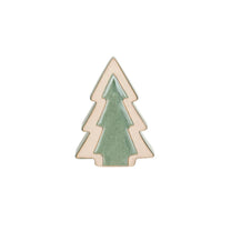 Stoneware Tree, Reactive Glaze, Green &amp; Unglazed