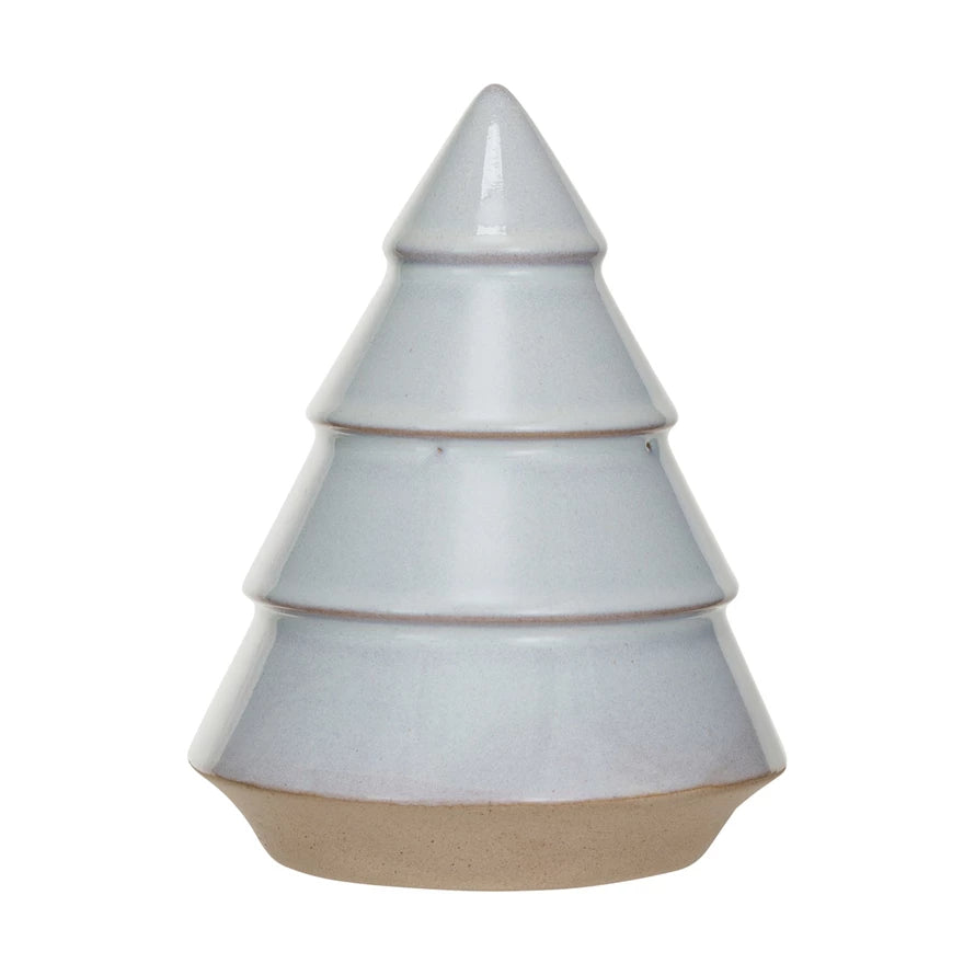 Stoneware Tree, White &amp; Unglazed