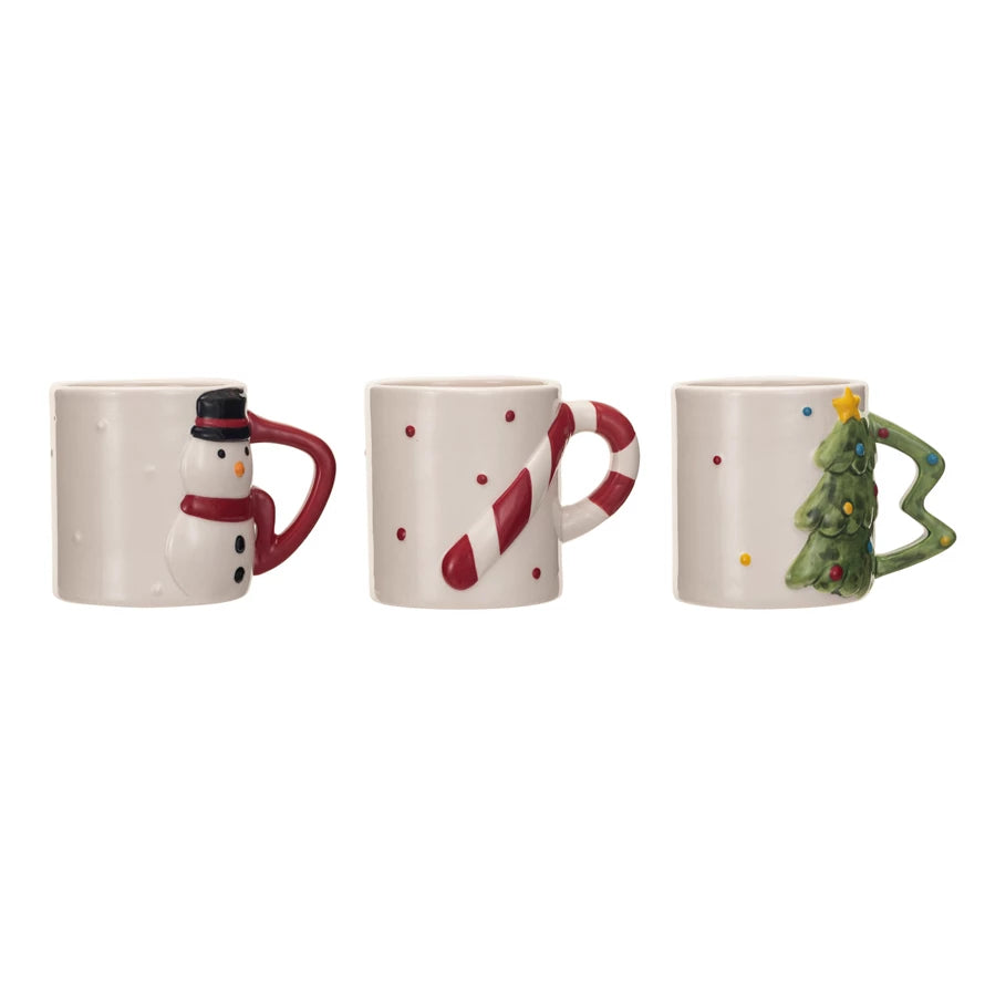Stoneware Holiday Mug w/Handle