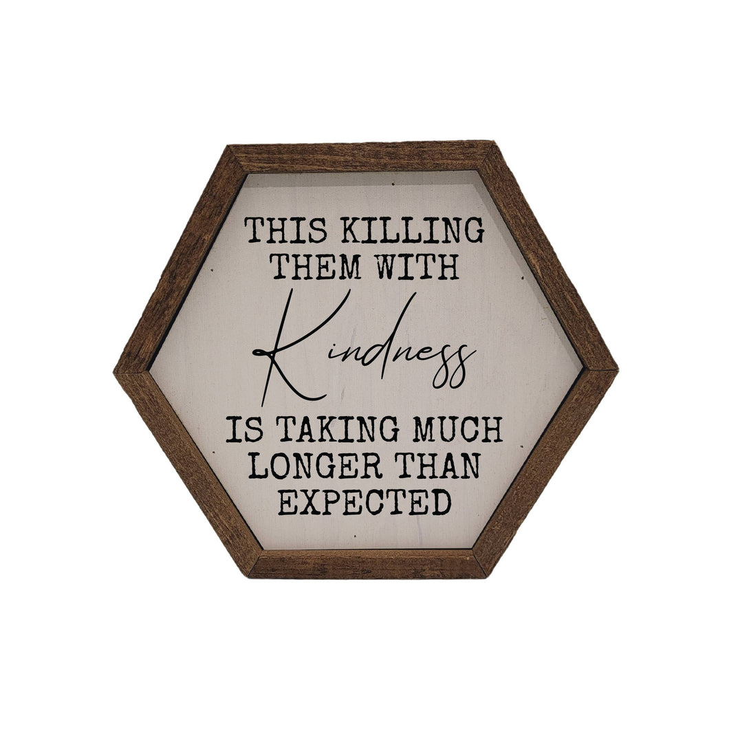 Kindness Hexagon Sign