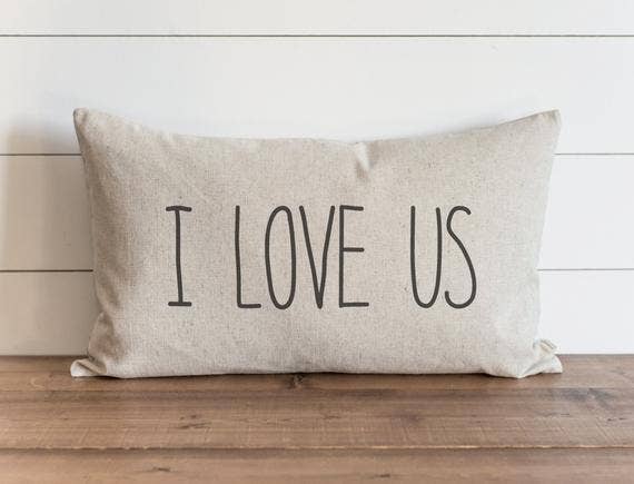 I Love Us Pillow