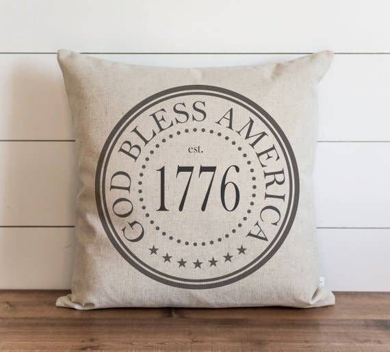 God Bless America 1776 Pillow