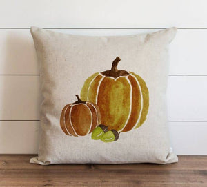 Watercolor Pumpkins Pillow