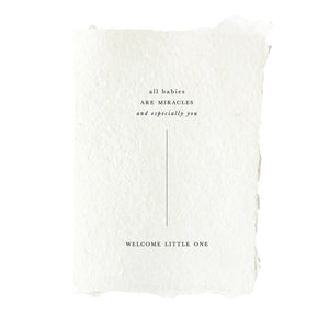 Deckled Baby Shower Card
