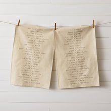 Load image into Gallery viewer, Food Tea Towels