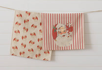Vintage Santa Tea Towels
