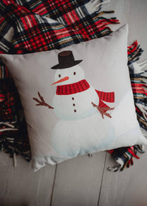 Snowman Throw Pillow