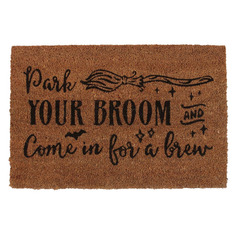 Park Your Broom  Doormat