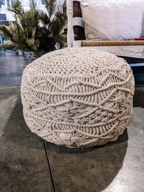 Macrame Pouf