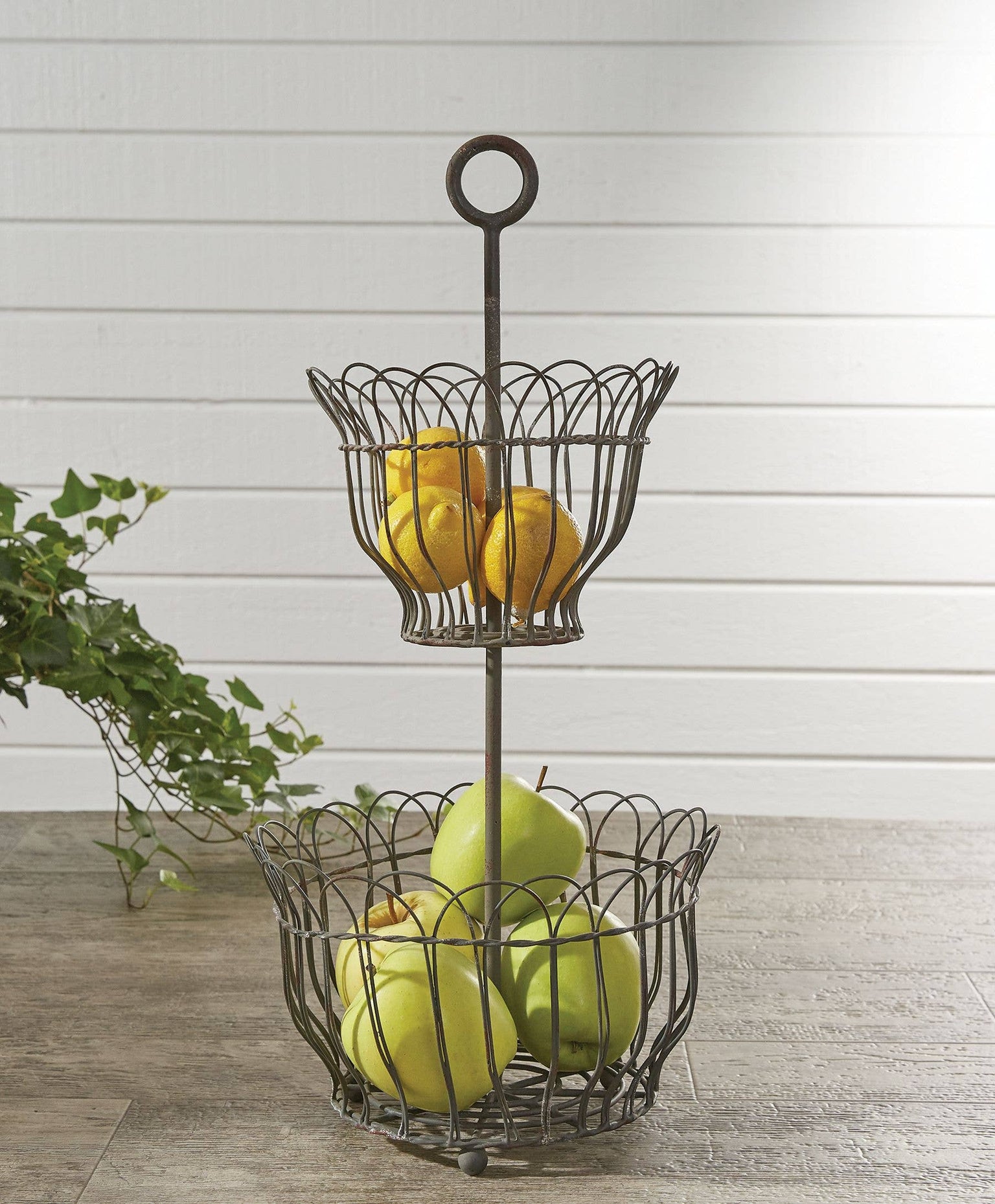 Two Tier Scallop Bowl Stand