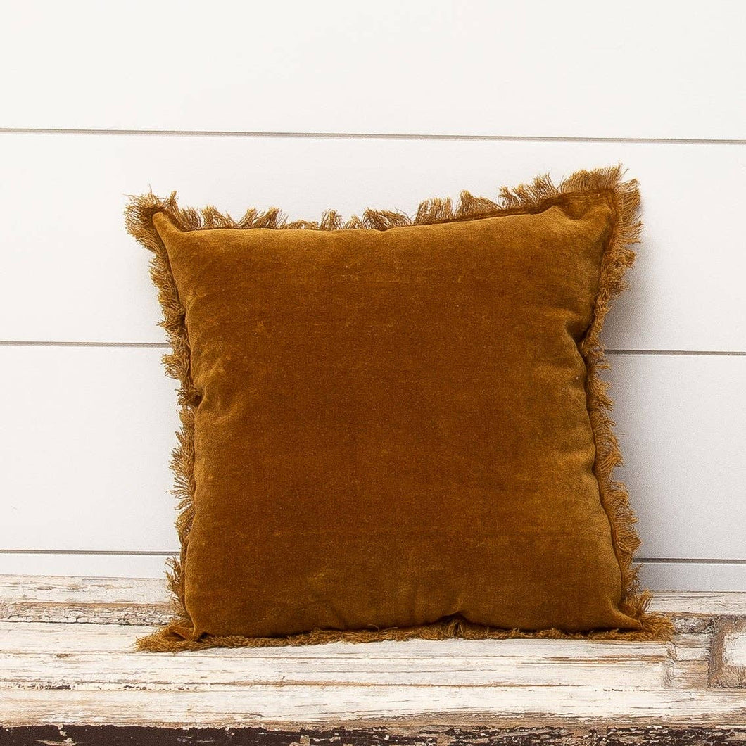 Velvet Rust Pillow