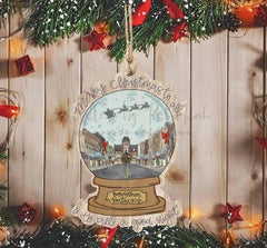 Casey Town Snowglobe Ornament