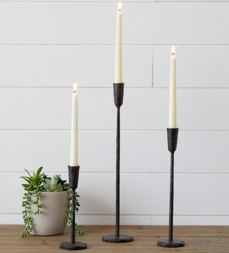 Black Iron Candle Holders