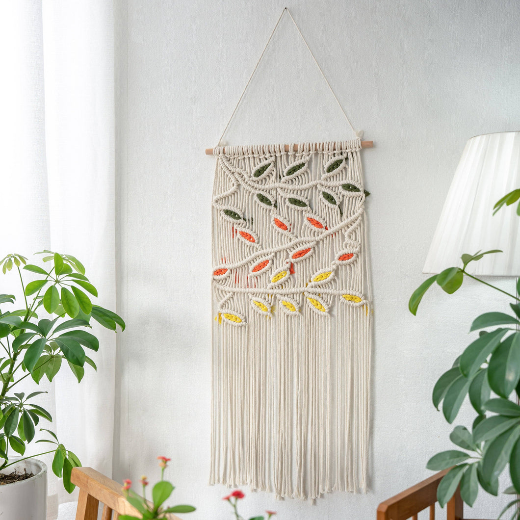 Hand-Woven Macrame Wall Hanging Tapestry