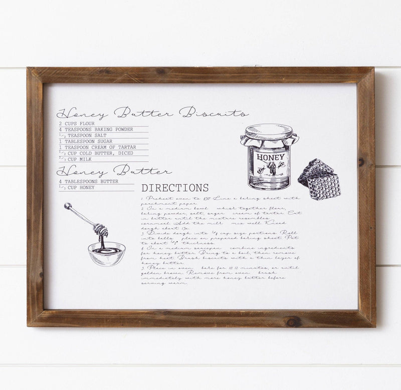 Honey Butter Biscuits Sign