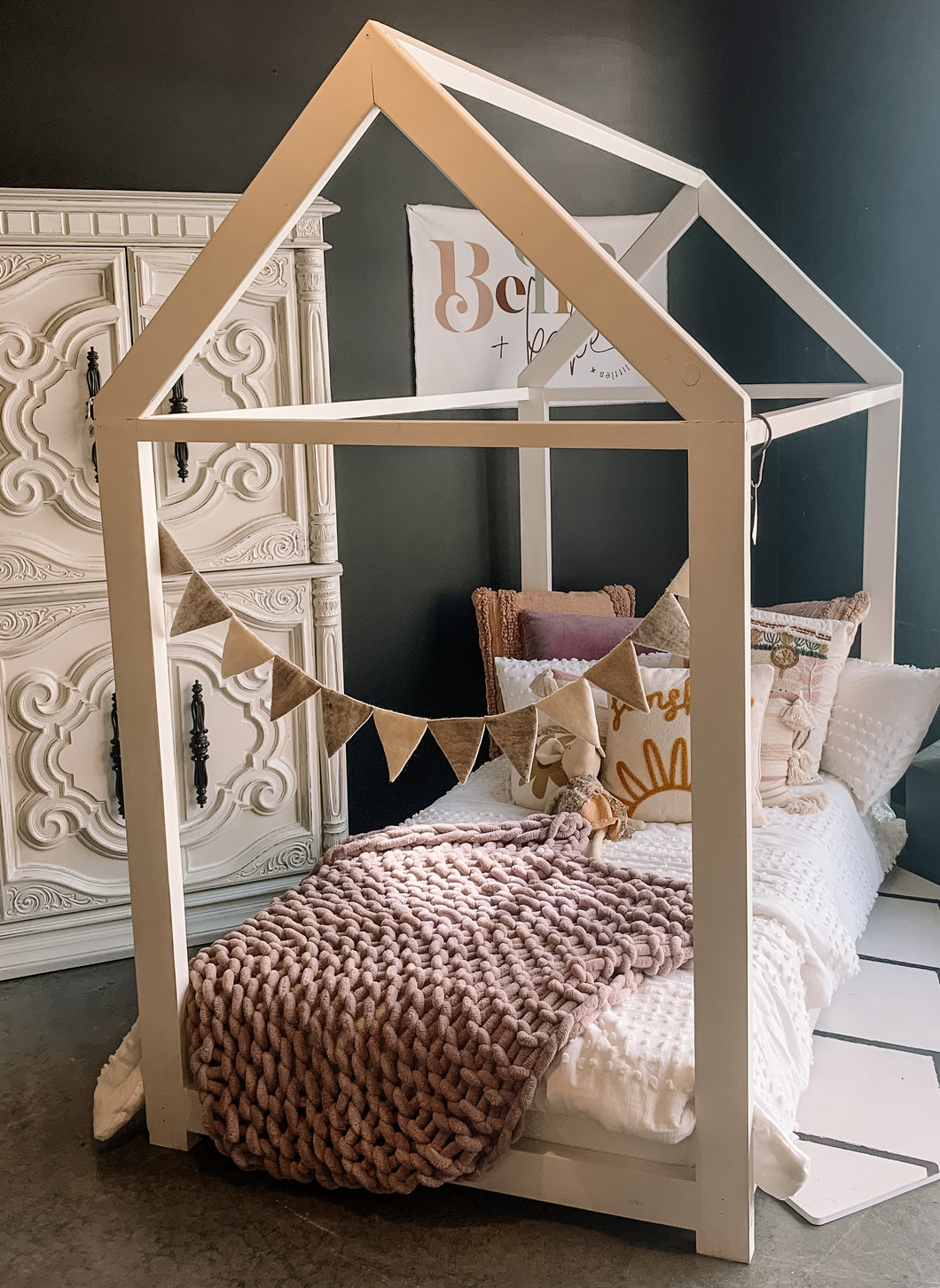 House Frame Floor Bed