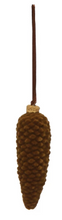 Load image into Gallery viewer, Flocked Pinecone Ornament