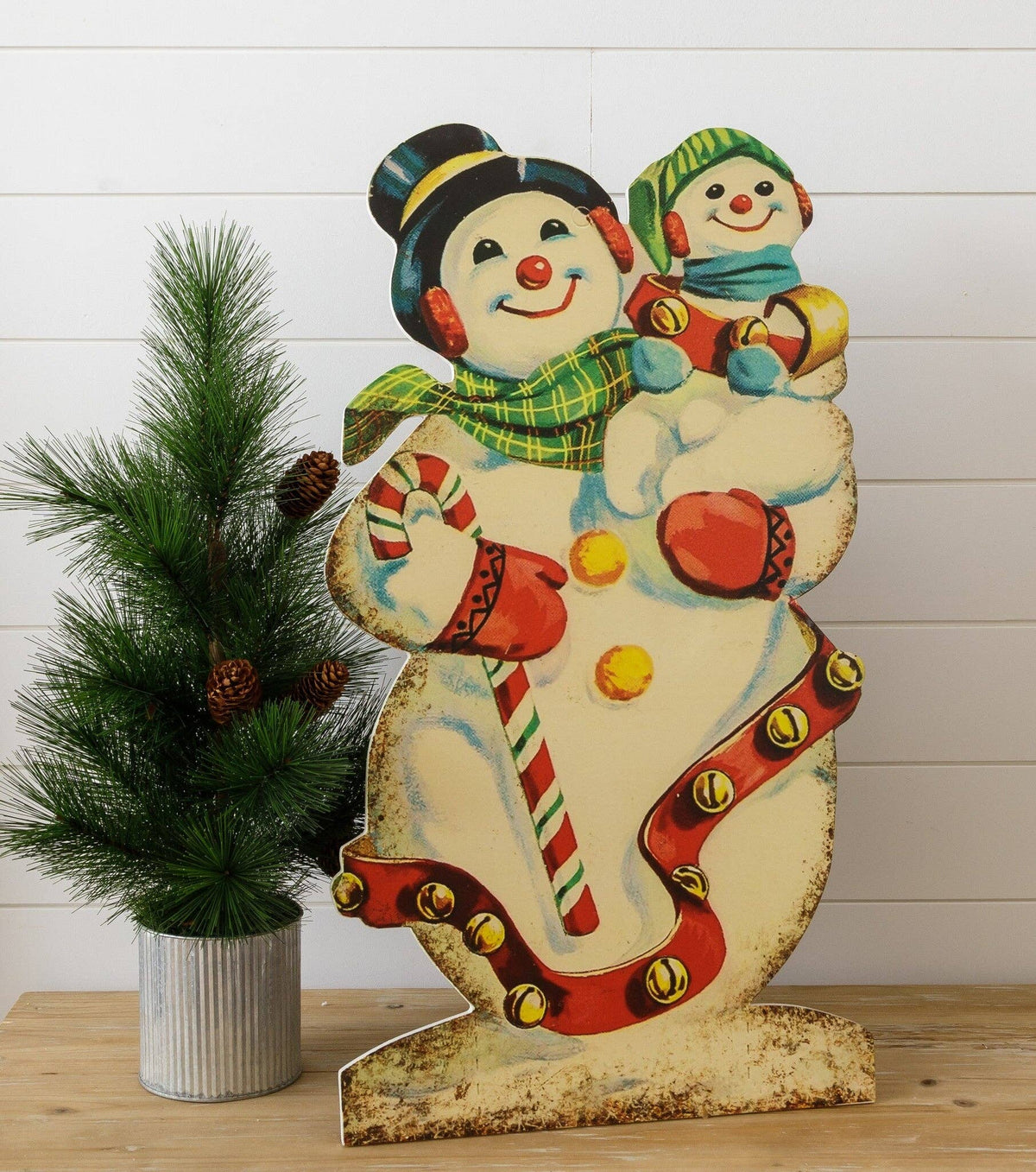 Vintage Snowman Cutout