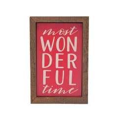 Most Wonderful Time - Wall Accent