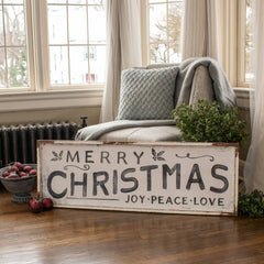 Merry Christmas - Joy, Peace, Love Sign