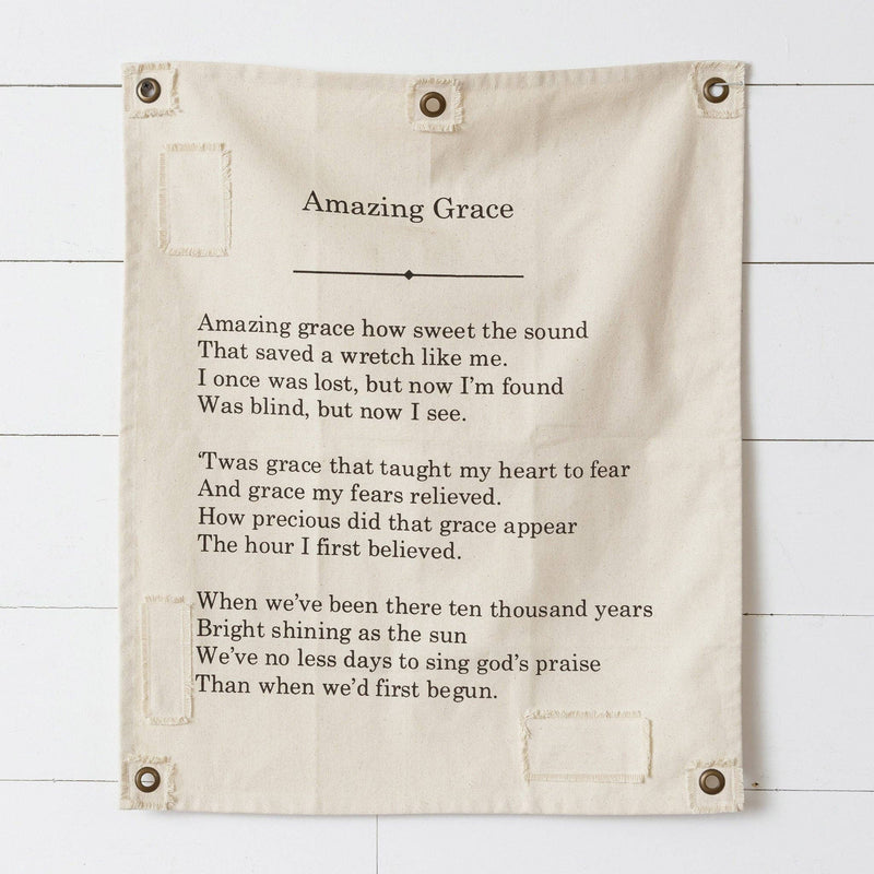 Amazing Grace Canvas Hanging